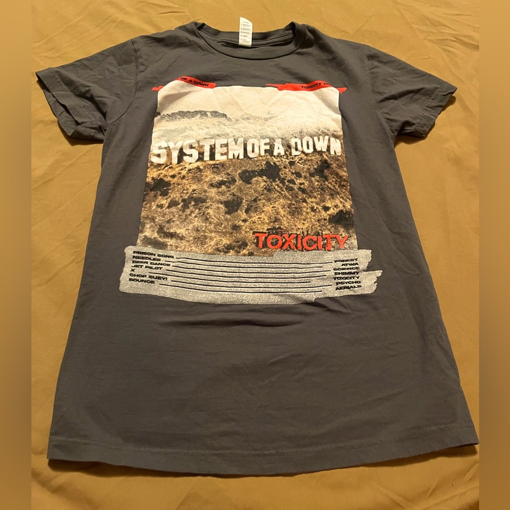 System of a Down grey band T-shirt